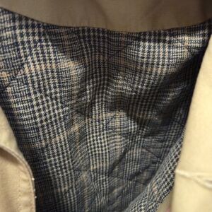 VTG 90s Disney Store Mickwy and Pluto corduroy Plaid Lined Beige Jacket